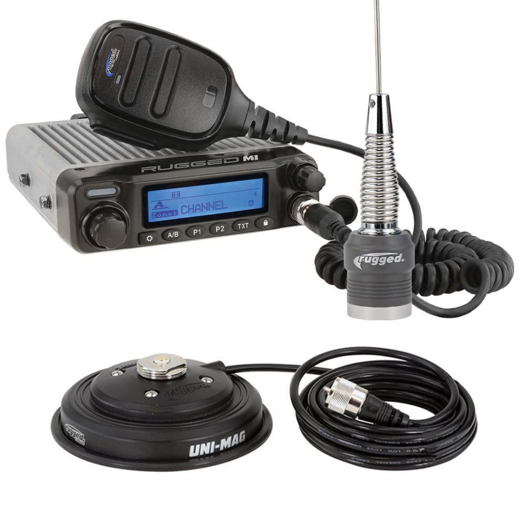 Kit de Radio Rugged M1 RACE SERIES Móvil Impermeable con Antena